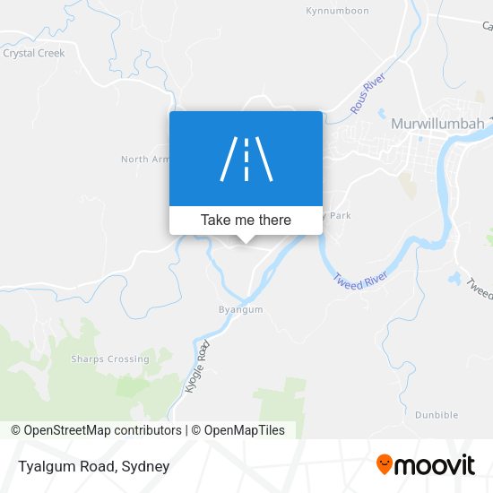 Tyalgum Road map