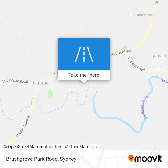 Mapa Brushgrove Park Road