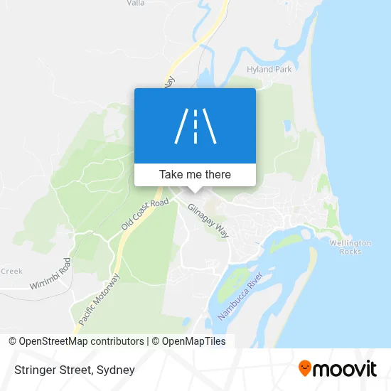 Mapa Stringer Street