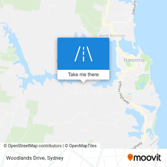 Woodlands Drive map