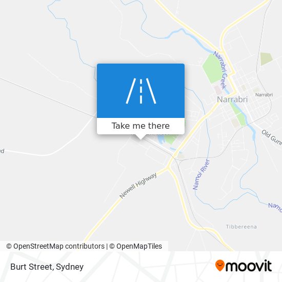 Burt Street map