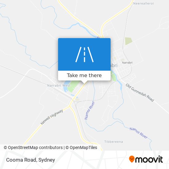 Mapa Cooma Road