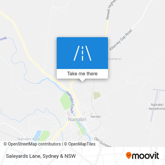 Saleyards Lane map