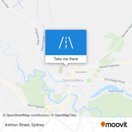 Ashton Street map