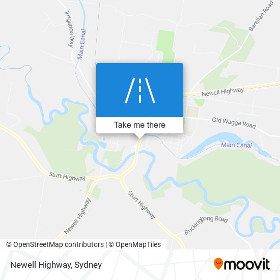 Newell Highway map