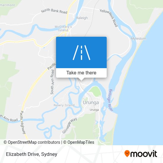 Elizabeth Drive map