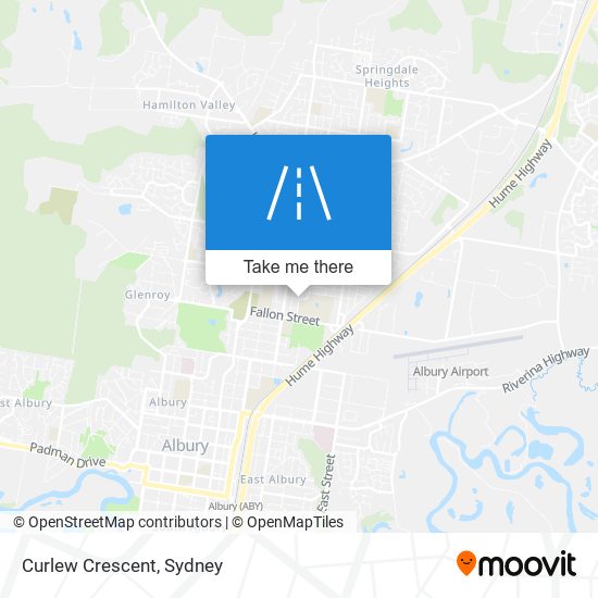 Curlew Crescent map