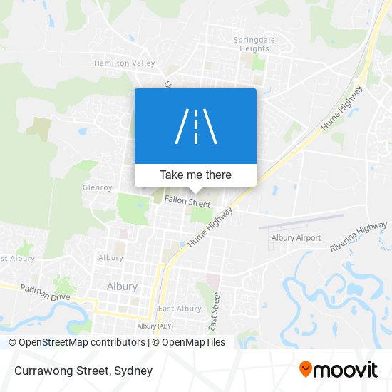 Currawong Street map