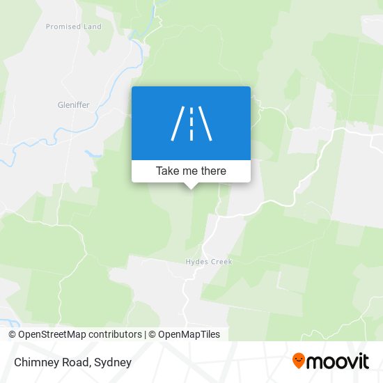 Mapa Chimney Road