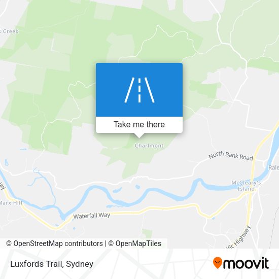 Luxfords Trail map