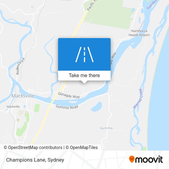 Champions Lane map