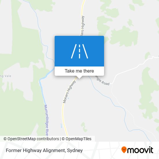 Former Highway Alignment map