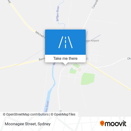 Mapa Moonagee Street