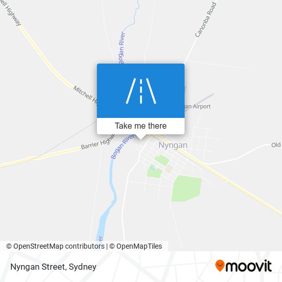 Nyngan Street map