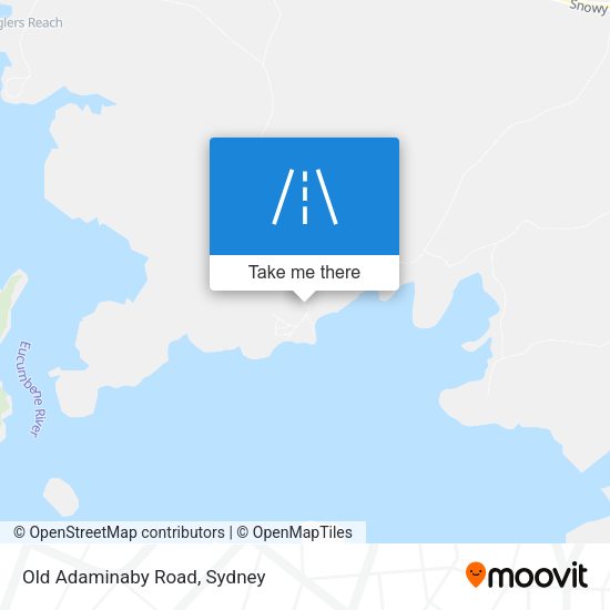 Old Adaminaby Road map