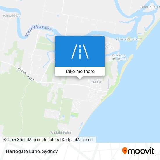 Harrogate Lane map