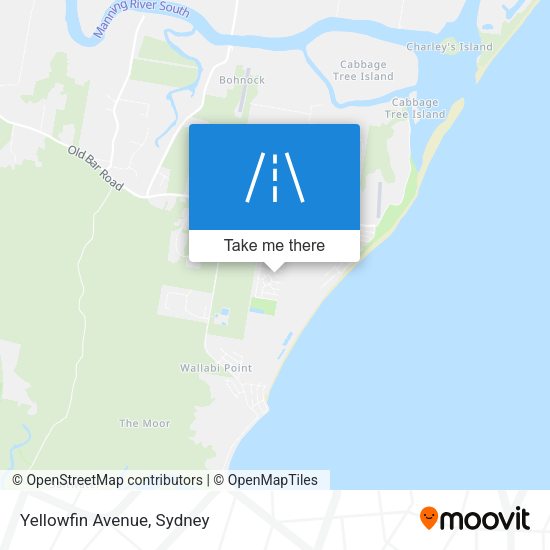 Yellowfin Avenue map