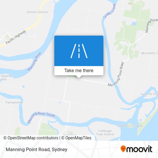 Manning Point Road map