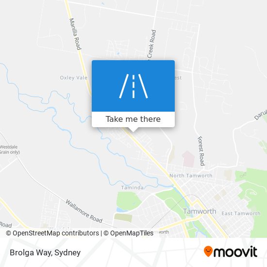 Brolga Way map