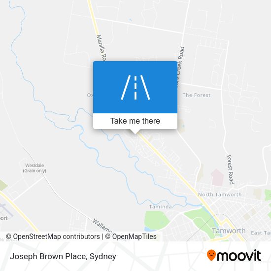 Joseph Brown Place map