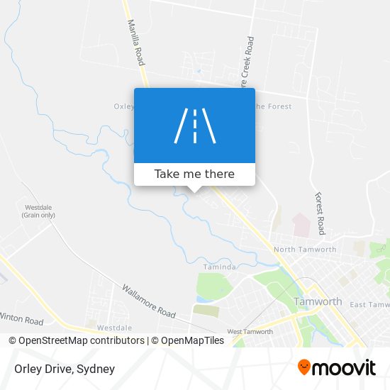 Mapa Orley Drive