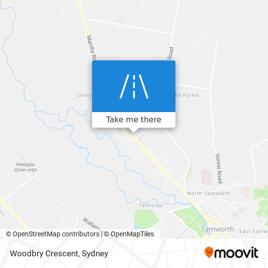 Mapa Woodbry Crescent