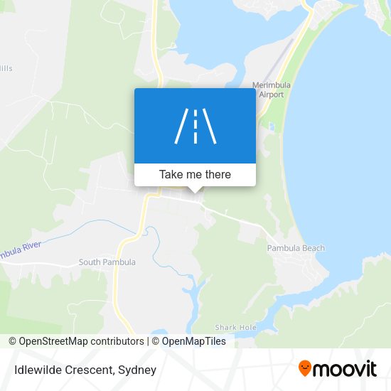 Idlewilde Crescent map