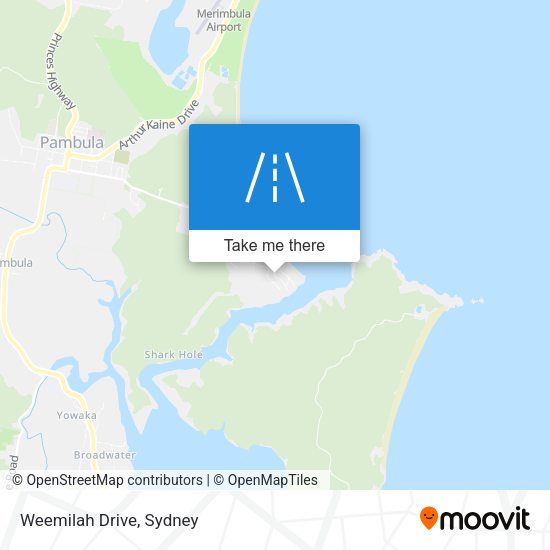 Weemilah Drive map