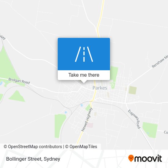 Bollinger Street map
