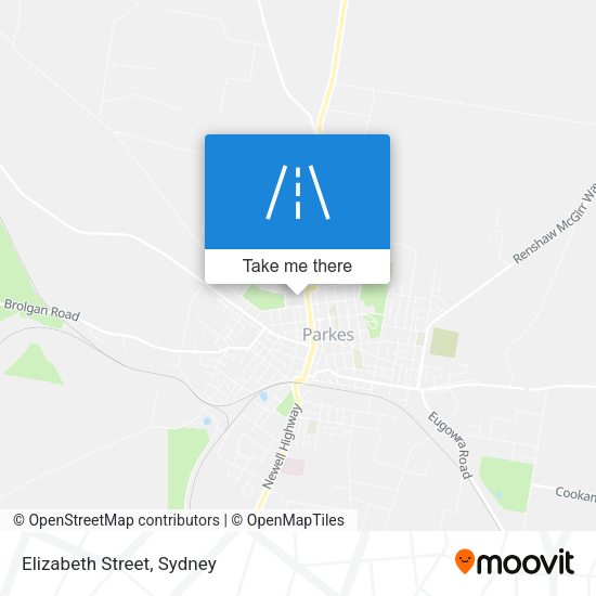 Elizabeth Street map