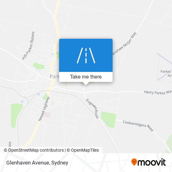 Mapa Glenhaven Avenue