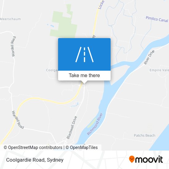 Coolgardie Road map
