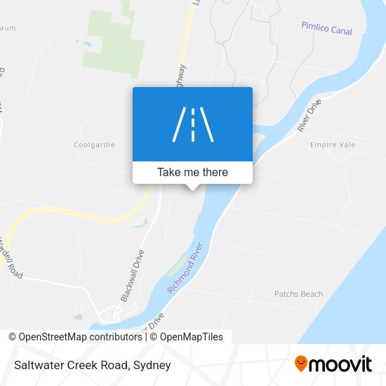 Saltwater Creek Road map