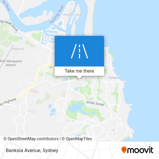 Banksia Avenue map