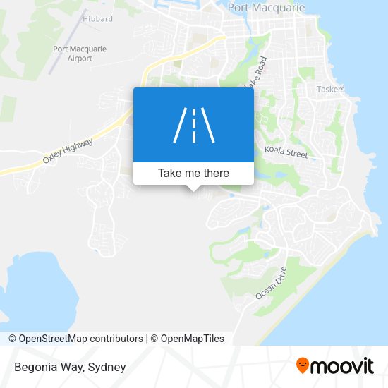 Begonia Way map