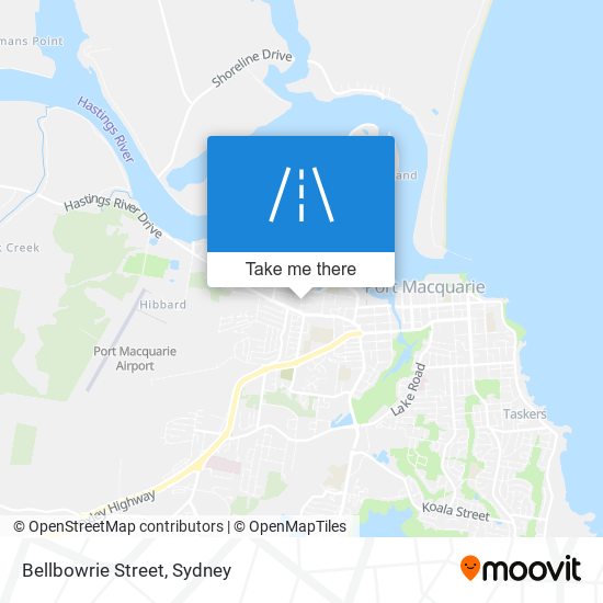 Mapa Bellbowrie Street