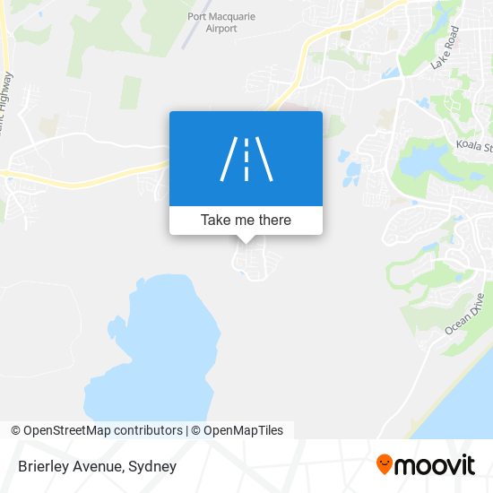 Mapa Brierley Avenue