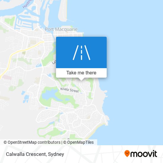 Calwalla Crescent map