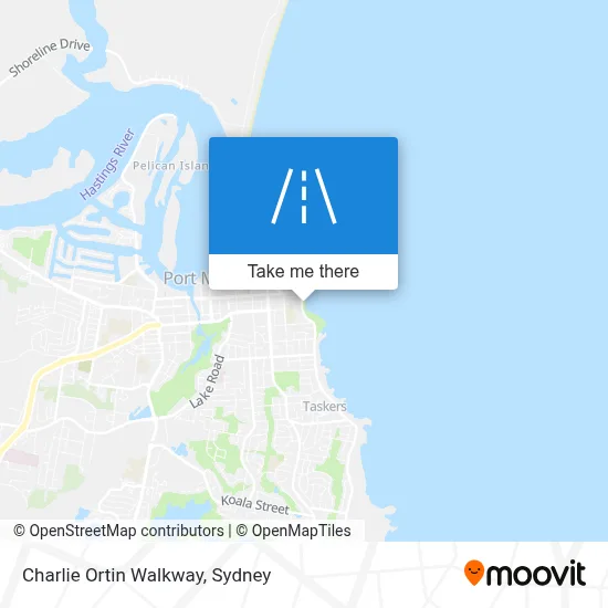 Mapa Charlie Ortin Walkway