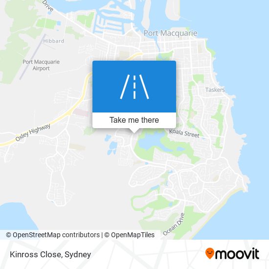 Kinross Close map