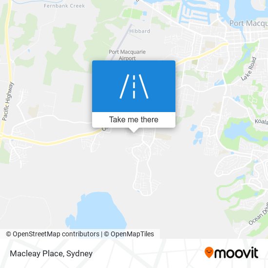 Mapa Macleay Place