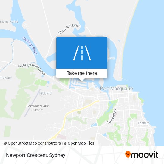 Mapa Newport Crescent