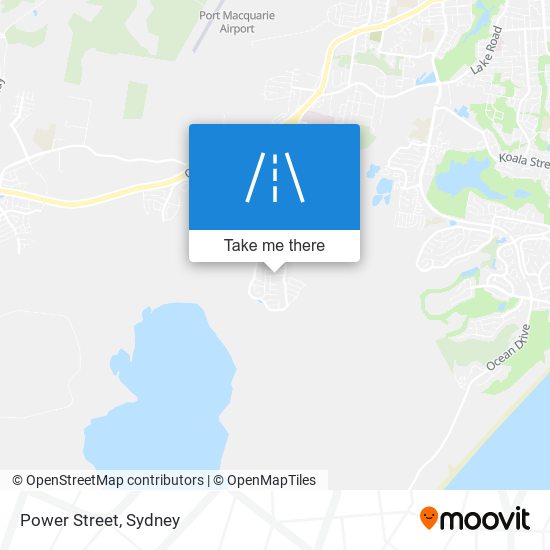 Power Street map