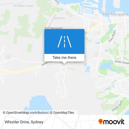 Mapa Whistler Drive