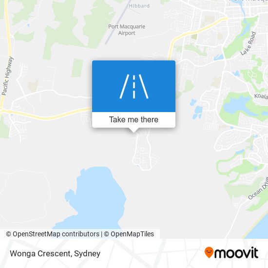 Wonga Crescent map