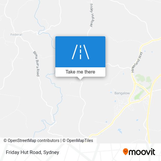 Friday Hut Road map