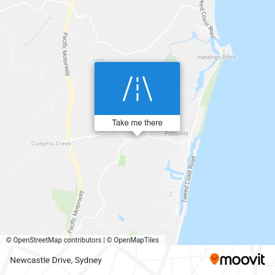 Newcastle Drive map