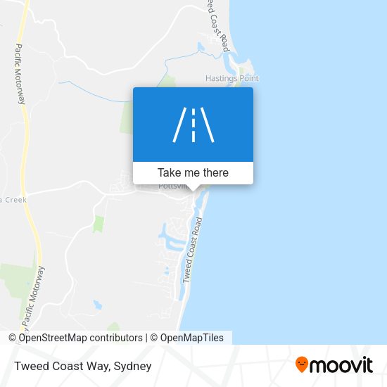 Tweed Coast Way map