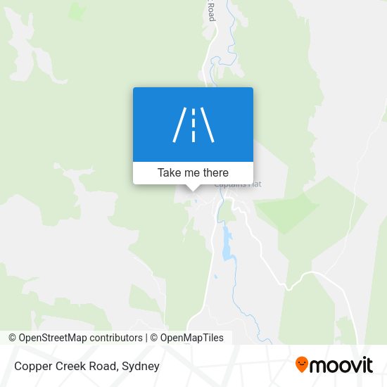 Copper Creek Road map