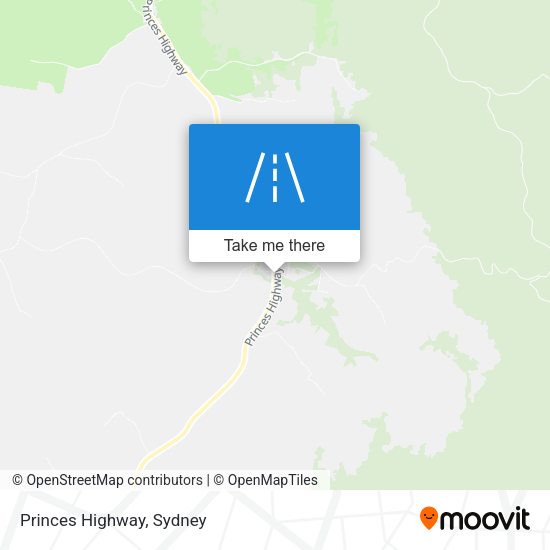 Princes Highway map